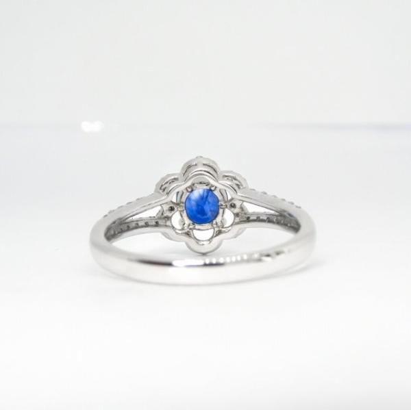 ブルーサファイア ダイヤモンドリング SA 1.08ct D 0.30ct Pt900