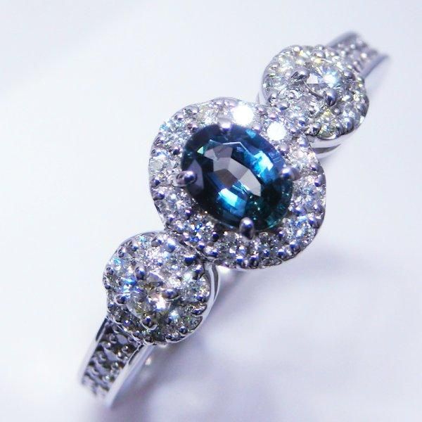 ブラジル産アレキサンドライト ダイヤモンドリング AX 0.23ct D ブラジル産アレキサンドライト ダイヤモンドリング AX 0.23ct D