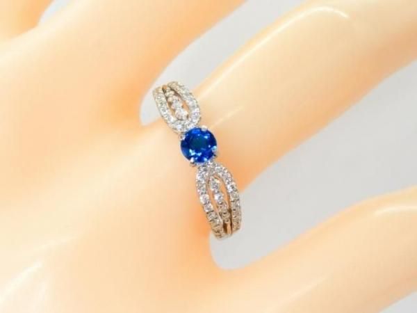 アウイナイト ダイヤモンドリング HA 0.178ct D 0.21ct Pt950 日独宝石