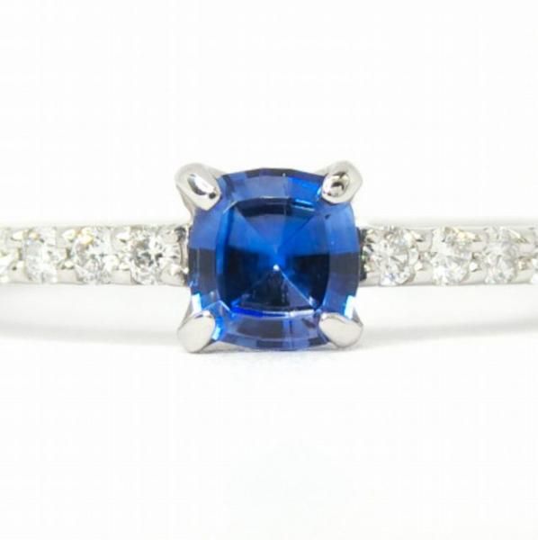 ベニトアイト ダイヤモンドリング BI 0.277ct D 0.13ct Pt900 日 ベニトアイト ダイヤモンドリング BI 0.277ct D 0.13ct Pt900 日