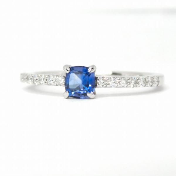 ベニトアイト ダイヤモンドリング BI 0.277ct D 0.13ct Pt900 日