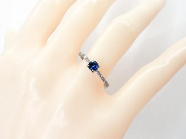 ベニトアイト ダイヤモンドリング BI 0.277ct D 0.13ct Pt900 日 ベニトアイト ダイヤモンドリング BI 0.277ct D 0.13ct Pt900 日