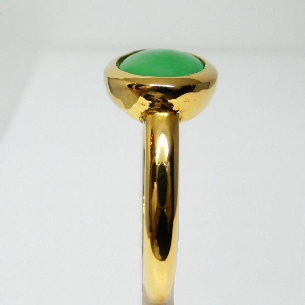 ひすい・翡翠ハンドメイドリング JA 1.80ct K18YG GGSJ鑑別書付 ひすい・翡翠ハンドメイドリング JA 1.80ct K18YG GGSJ鑑別書付