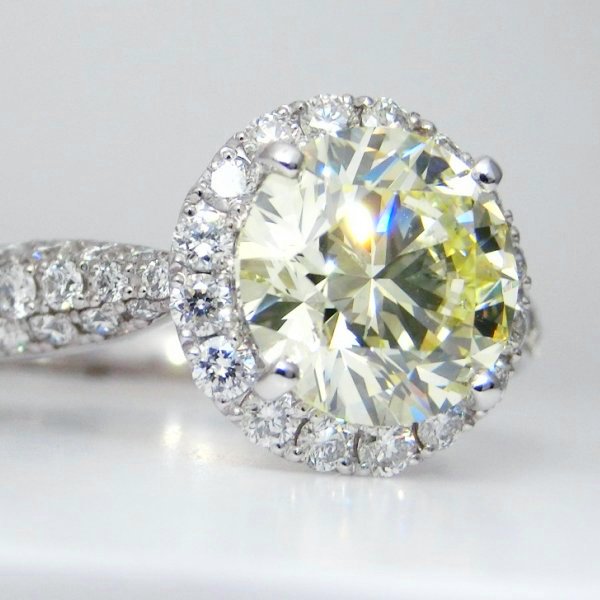 ラウンドブリリアントカットダイヤモンドリング D 2.018ct LY-SI1-VG 0.92ct Pt950 BOUTIQUE LINE