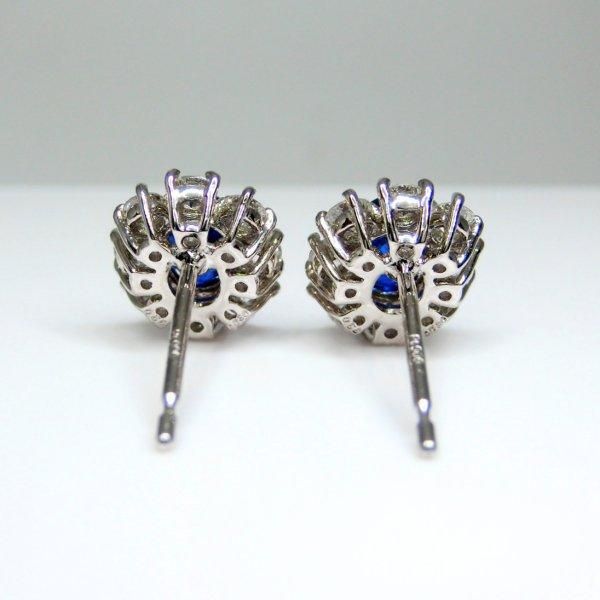 ロイヤルブルーカラーサファイア ダイヤモンドピアス SA 0.50ct ロイヤルブルーカラーサファイア ダイヤモンドピアス SA 0.50ct