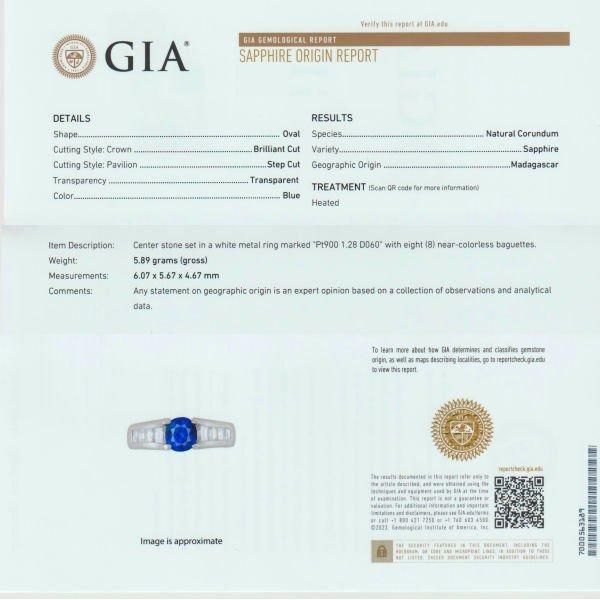 ロイヤルブルーカラーサファイア ダイヤモンドリング SA 1.28ct ロイヤルブルーカラーサファイア ダイヤモンドリング SA 1.28ct