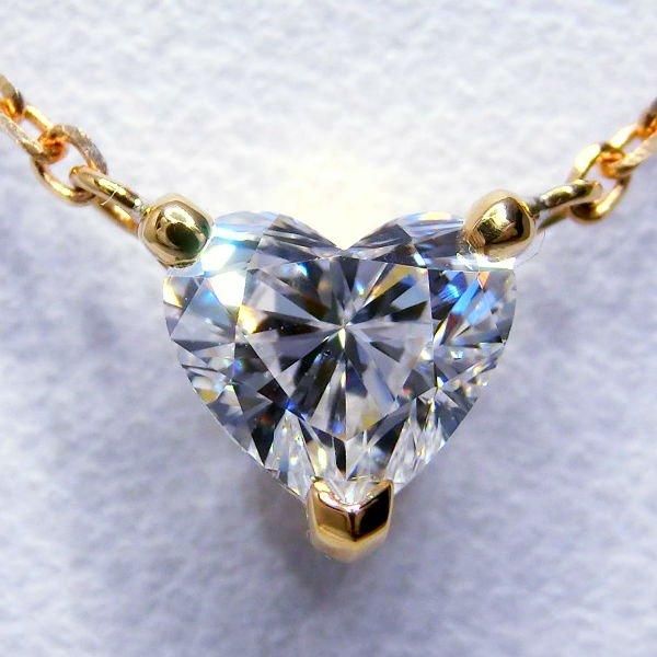 ハートシェイプダイヤモンドネックレス D 0.816ct H-VS2 45cm ハートシェイプダイヤモンドネックレス D 0.816ct H-VS2 45cm