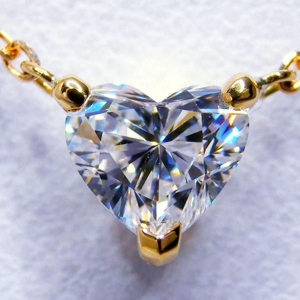 ハートシェイプダイヤモンドネックレス D 0.816ct H-VS2 45cm ハートシェイプダイヤモンドネックレス D 0.816ct H-VS2 45cm