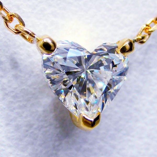 ハートシェイプダイヤモンドネックレス D 0.816ct H-VS2 45cm ハートシェイプダイヤモンドネックレス D 0.816ct H-VS2 45cm