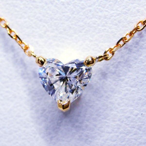 ハートシェイプダイヤモンドネックレス D 0.816ct H-VS2 45cm ハートシェイプダイヤモンドネックレス D 0.816ct H-VS2 45cm