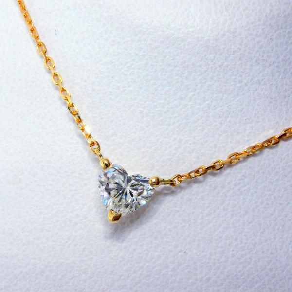 ハートシェイプダイヤモンドネックレス D 0.816ct H-VS2 45cm ハートシェイプダイヤモンドネックレス D 0.816ct H-VS2 45cm