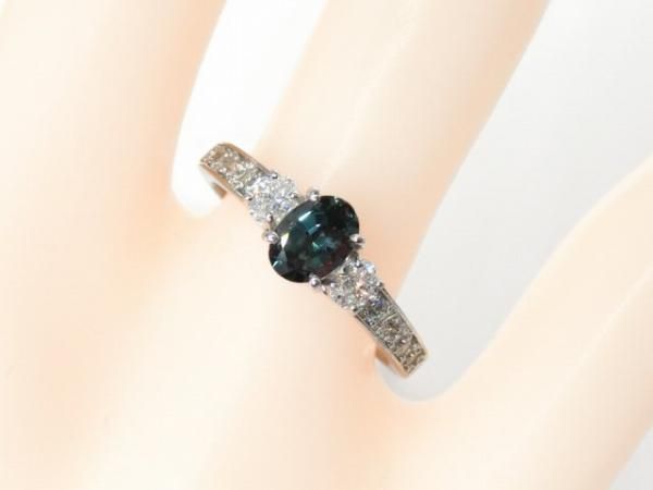 ブラジル産アレキサンドライト ダイヤモンドリング AX 0.56ct ブラジル産アレキサンドライト ダイヤモンドリング AX 0.56ct