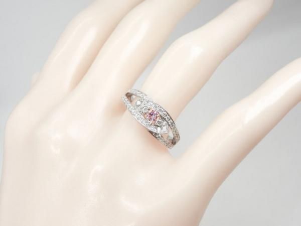 ファンシーパープリッシュピンクダイヤモンドリング D 0.108ct ファンシーパープリッシュピンクダイヤモンドリング D 0.108ct
