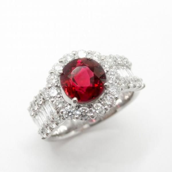ॾåɥ顼ӡ ɥ R 2.047ct D 1.35ct Pt900 GIA̽ BOUTIQUE LINE