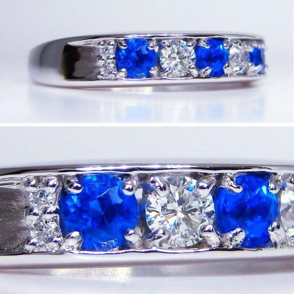 アウイナイトダイヤモンドリング HA 0.18ct 0.14ct Pt950 日独 アウイナイトダイヤモンドリング HA 0.18ct 0.14ct Pt950 日独
