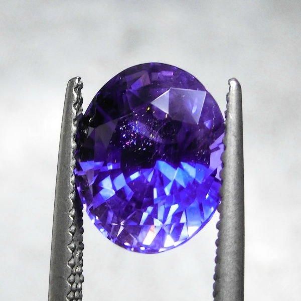 非加熱カラーチェンジバイオレットパープルサファイア SA 3.80ct