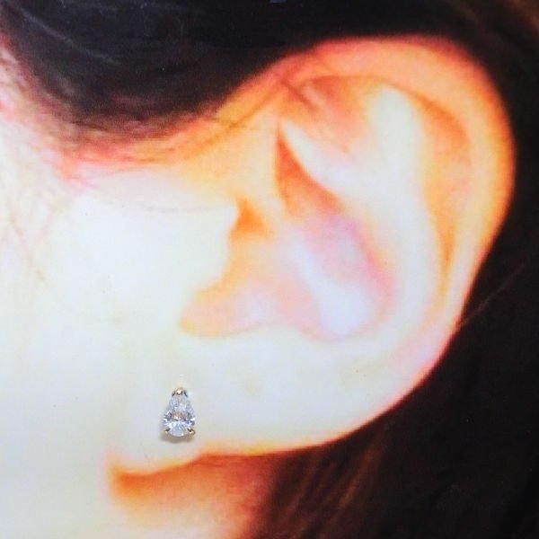 ペアシェイプダイヤモンドピアス D 0.205ct D-VS2 0.201ct D-VS2 ペアシェイプダイヤモンドピアス D 0.205ct D-VS2 0.201ct D-VS2