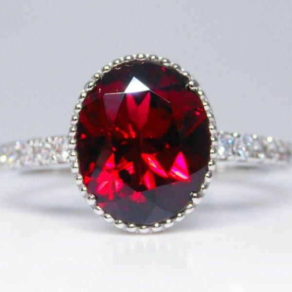 ガーネット ダイヤモンドリング GA 2.24ct D 0.20ct Pt950 日独 ガーネット ダイヤモンドリング GA 2.24ct D 0.20ct Pt950 日独