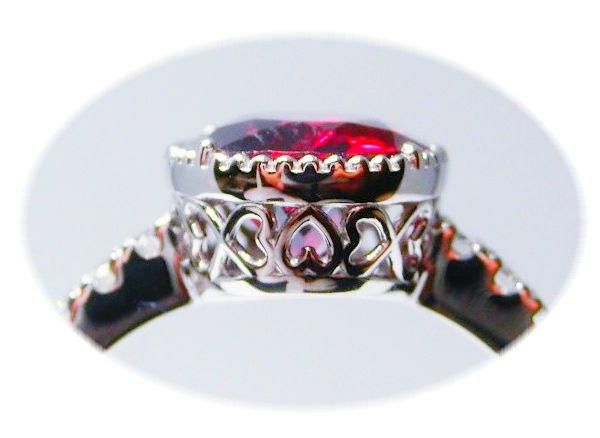 ガーネット ダイヤモンドリング GA 2.24ct D 0.20ct Pt950 日独 ガーネット ダイヤモンドリング GA 2.24ct D 0.20ct Pt950 日独