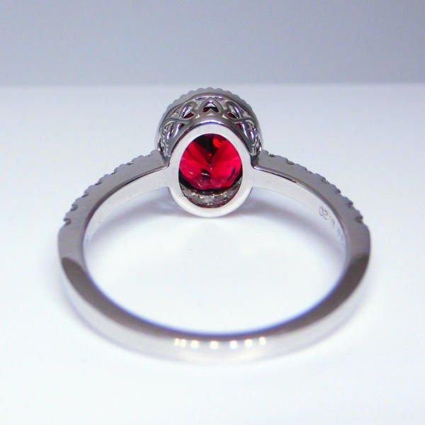 ガーネット ダイヤモンドリング GA 2.24ct D 0.20ct Pt950 日独 ガーネット ダイヤモンドリング GA 2.24ct D 0.20ct Pt950 日独