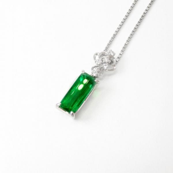 コロンビア産エメラルド ダイヤモンドネックレス EM 0.98ct D コロンビア産エメラルド ダイヤモンドネックレス EM 0.98ct D