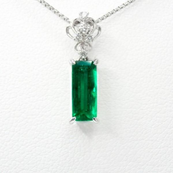 コロンビア産エメラルド ダイヤモンドネックレス EM 0.98ct D コロンビア産エメラルド ダイヤモンドネックレス EM 0.98ct D