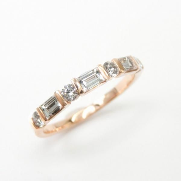 バゲットカットダイヤモンド ハーフエタニティリング D 0.52ct バゲットカットダイヤモンド ハーフエタニティリング D 0.52ct