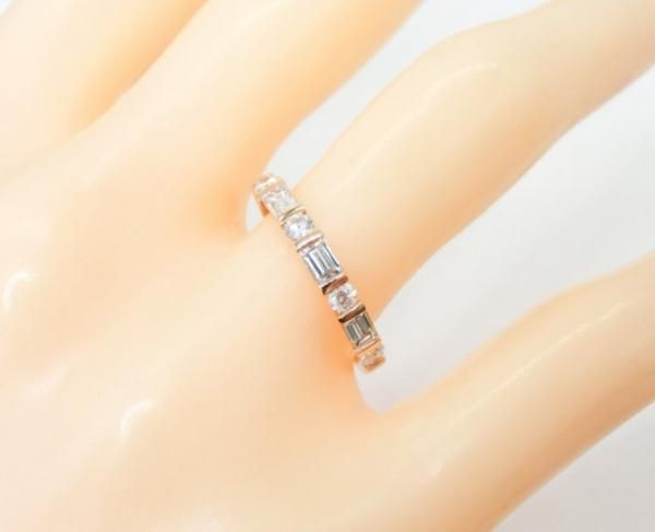 バゲットカットダイヤモンド ハーフエタニティリング D 0.52ct バゲットカットダイヤモンド ハーフエタニティリング D 0.52ct