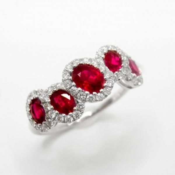 ӡ ɥ R 1.24ct D 0.34ct K18WG BOUTIQUE LINE