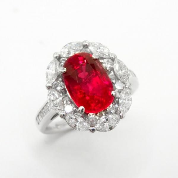 ⥶ӡӡ ޡɥ R 3.056ct D 1.05ct Pt900 GIA̽ BOUTIQUE LINE