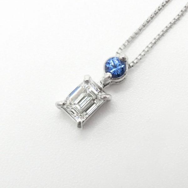 D顼 ɥåȥ ֥롼եͥå쥹 D 0.30ct D-VVS2 SA 0.06ct 45cm Pt950 GIA