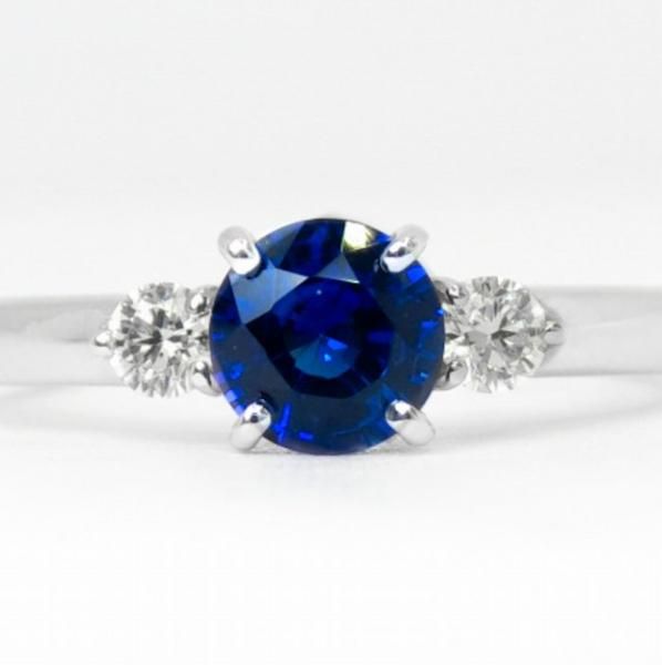 訳あり ロイヤルブルーカラーサファイア 0.70ct SA ダイヤモンドリング アクセサリー