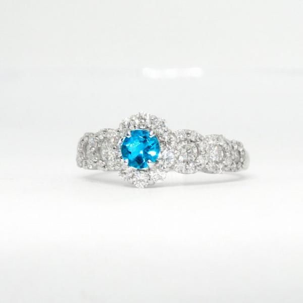 ブラジル産パライバトルマリン ダイヤモンドリング PA 0.255ct D ブラジル産パライバトルマリン ダイヤモンドリング PA 0.255ct D