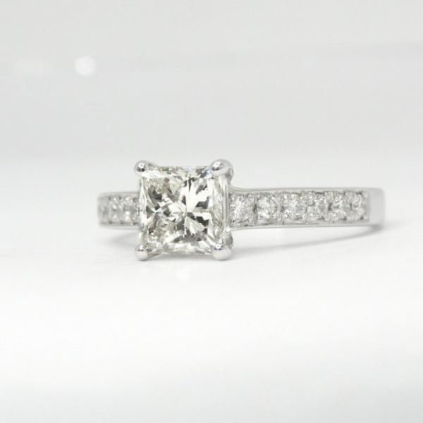 ダイヤモンド リング Pt900 0.179ct F SI-2 EX から 鑑定書付き ダイヤモンド リング Pt900 0.179ct F SI-2 EX から 鑑定書付き