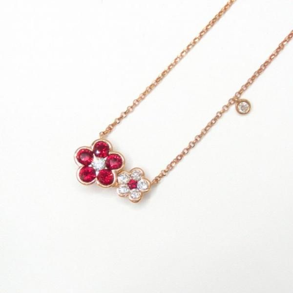 ԥ֥åɥ顼ӡ  եեͥå쥹 R 0.54ct D 0.22ct 45cm K18PG  и̽ BOUTIQUE LINE