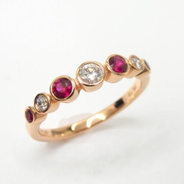 ٥륻åƥ󥰥 ӡ ϡե˥ƥ D 0.19ct R 0.29ct K18PG BOUTIQUE LINE