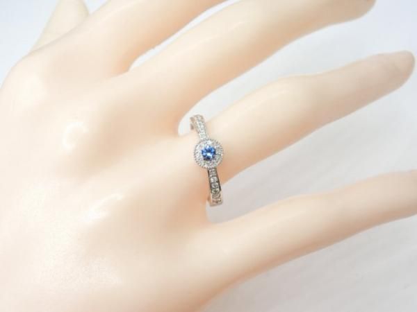 ベニトアイト ダイヤモンドリング BI 0.088ct D 0.16ct Pt950 日