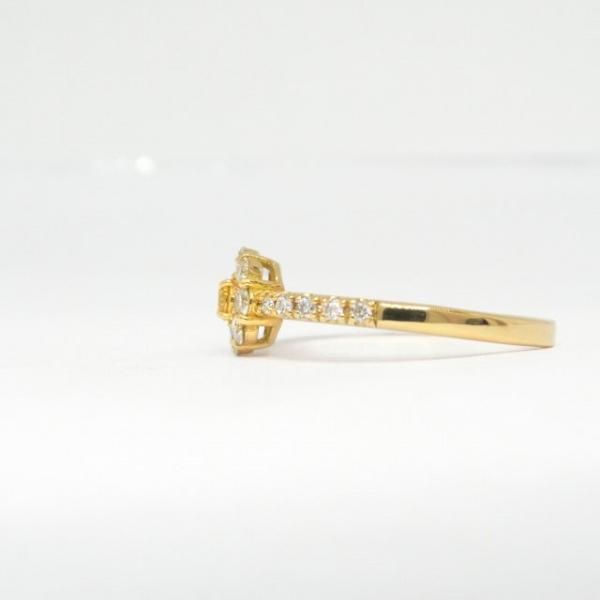 ファンシービビッドイエローダイヤモンドリング D 0.088ct FVY ファンシービビッドイエローダイヤモンドリング D 0.088ct FVY