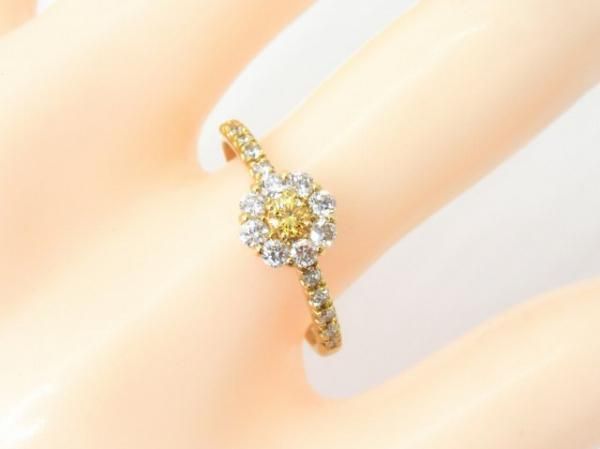 ファンシービビッドイエローダイヤモンドリング D 0.088ct FVY ファンシービビッドイエローダイヤモンドリング D 0.088ct FVY