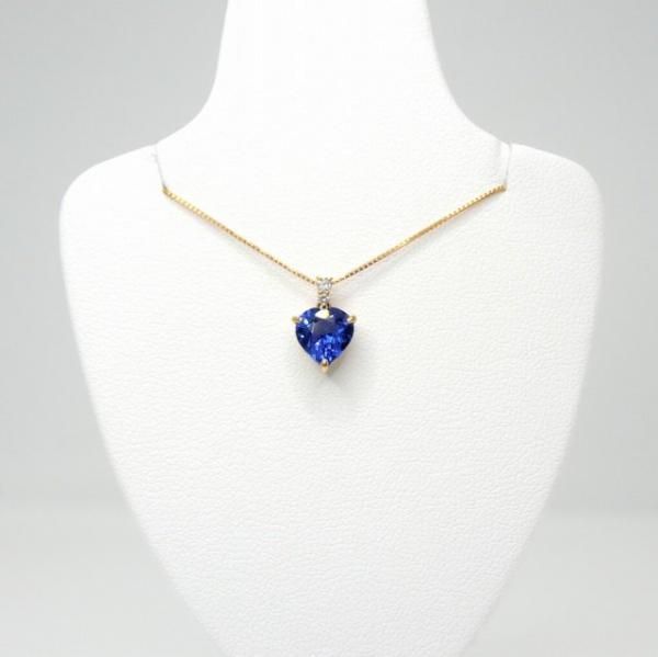ハートシェイプタンザナイト ダイヤモンドネックレス TA 1.02ct ハートシェイプタンザナイト ダイヤモンドネックレス TA 1.02ct