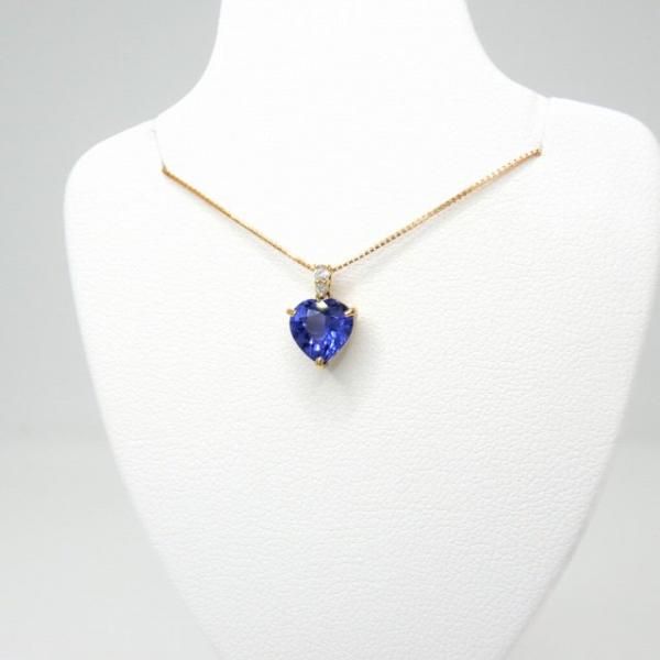 ハートシェイプタンザナイト ダイヤモンドネックレス TA 1.02ct ハートシェイプタンザナイト ダイヤモンドネックレス TA 1.02ct