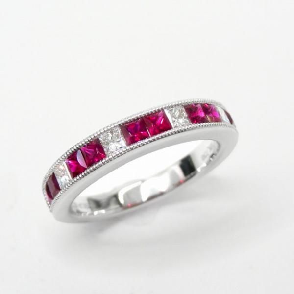 ץ󥻥åȥӡ ɥϡե˥ƥ R 0.77ct D 0.24ct K18WG и̽ BOUTIQUE LINE