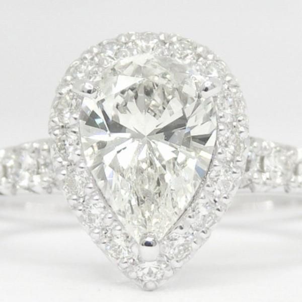 ペアシェイプダイヤモンドリング D 1.008ct J-SI2 0.43ct Pt950 ペアシェイプダイヤモンドリング D 1.008ct J-SI2 0.43ct Pt950