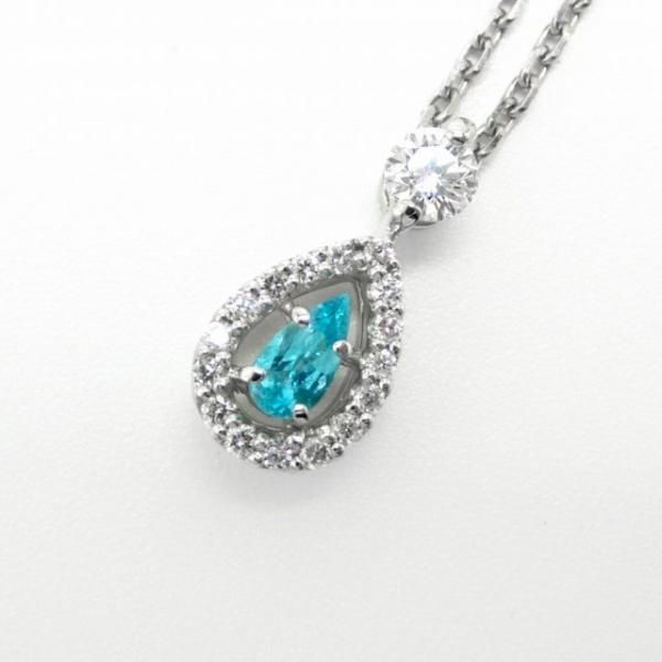 ֥饸뻺ѥ饤Хȥޥɥͥå쥹 PA 0.097ct D 0.108ct F-SI2-EX 45cm Pt950 иʬϽ