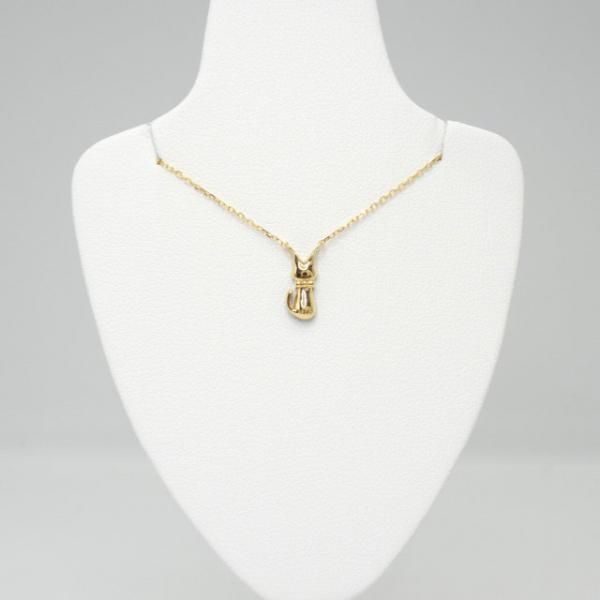 黒猫 ブラックダイヤモンド リバーシブルネックレス D 0.09ct