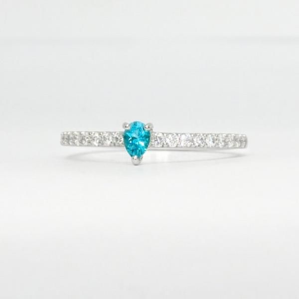 ブラジル産パライバトルマリン ダイヤモンドリング PA 0.09ct D ブラジル産パライバトルマリン ダイヤモンドリング PA 0.09ct D
