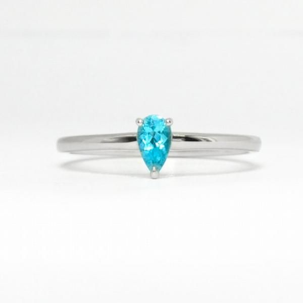 ブラジル産パライバトルマリンリング PA 0.16ct Pt900 東京宝石 ブラジル産パライバトルマリンリング PA 0.16ct Pt900 東京宝石