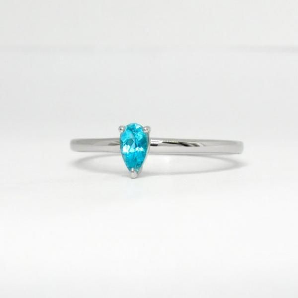 ブラジル産パライバトルマリンリング PA 0.16ct Pt900 東京宝石 ブラジル産パライバトルマリンリング PA 0.16ct Pt900 東京宝石