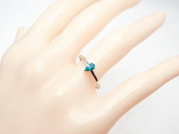 ブラジル産パライバトルマリンリング PA 0.16ct Pt900 東京宝石 ブラジル産パライバトルマリンリング PA 0.16ct Pt900 東京宝石