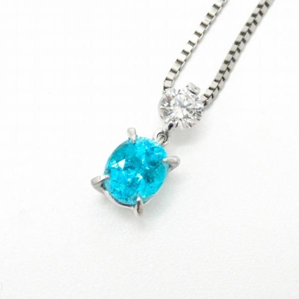 ブラジル産パライバトルマリンダイヤモンドネックレス PA 0.48ct ブラジル産パライバトルマリンダイヤモンドネックレス PA 0.48ct